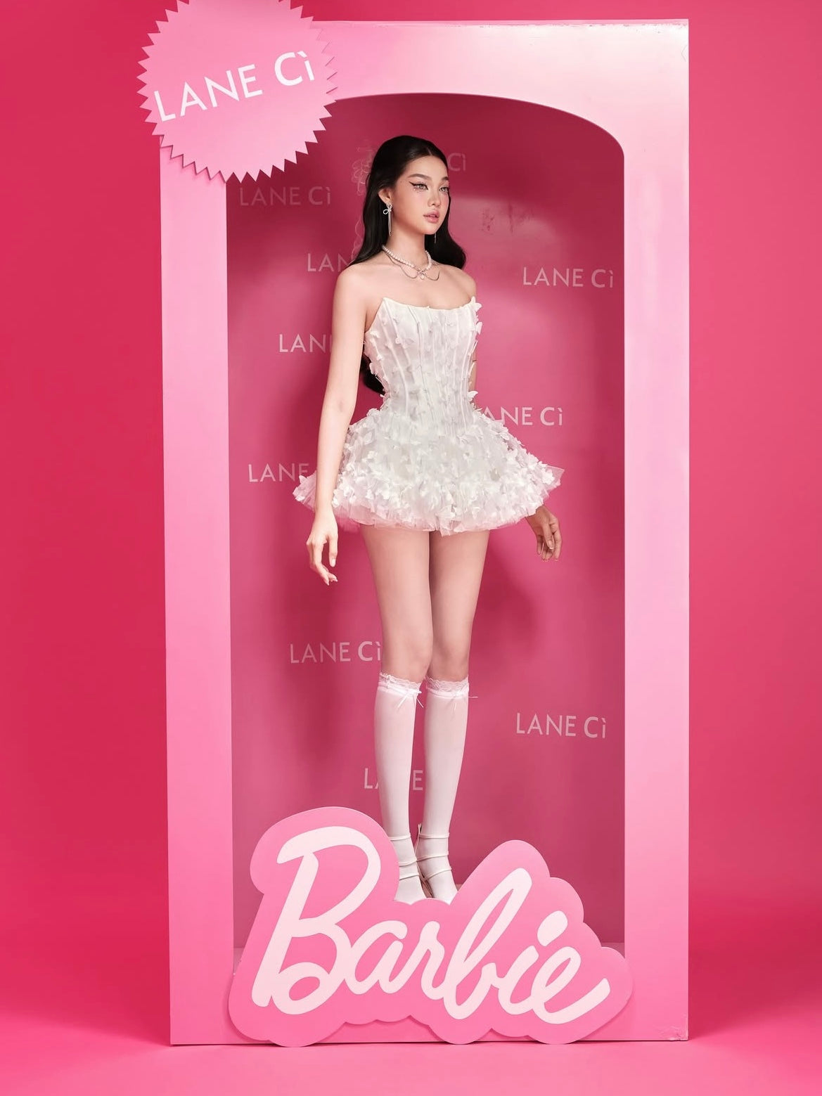 [品牌授权] LANE Cì Swan dress