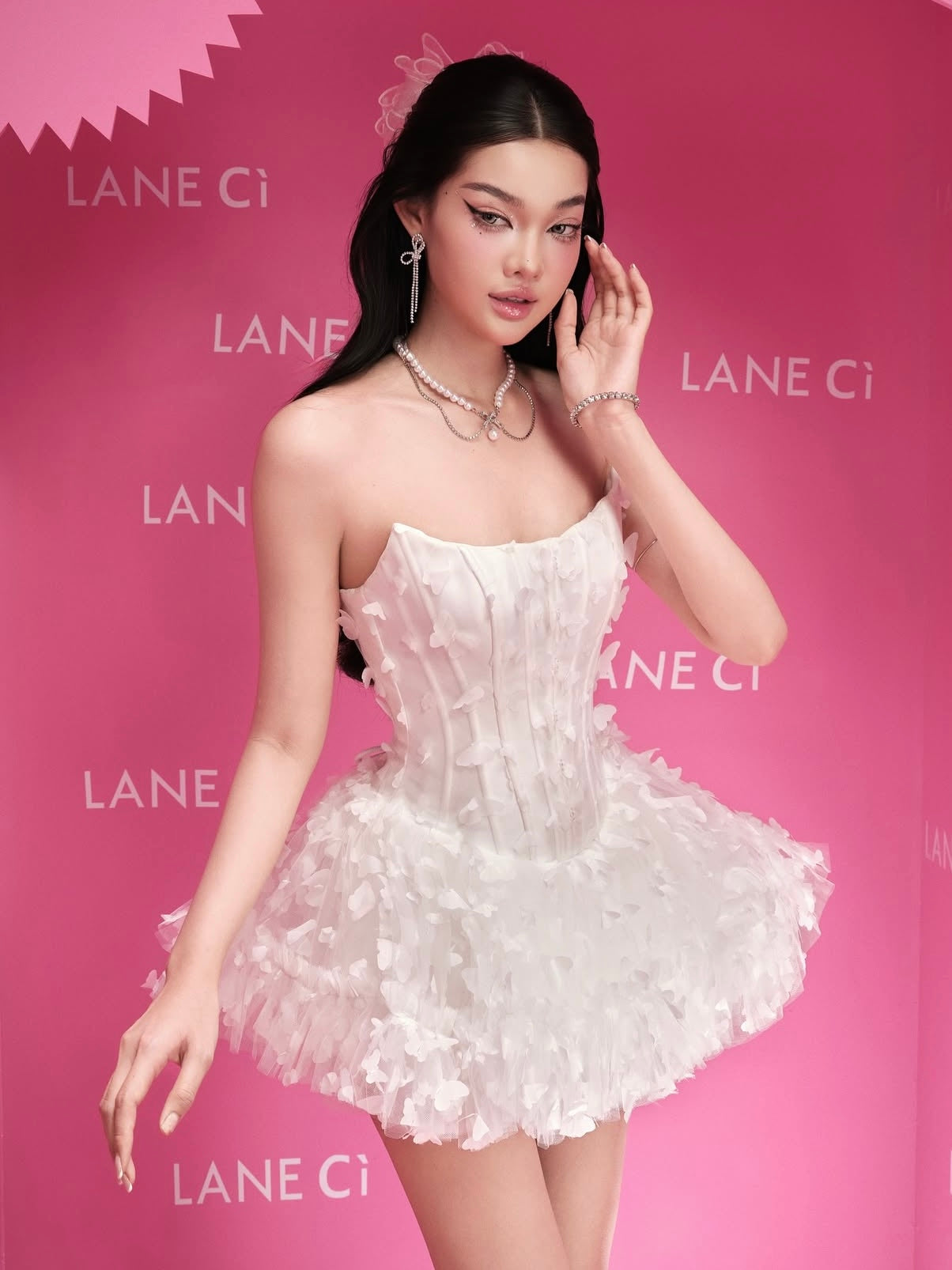 [品牌授权] LANE Cì Swan dress
