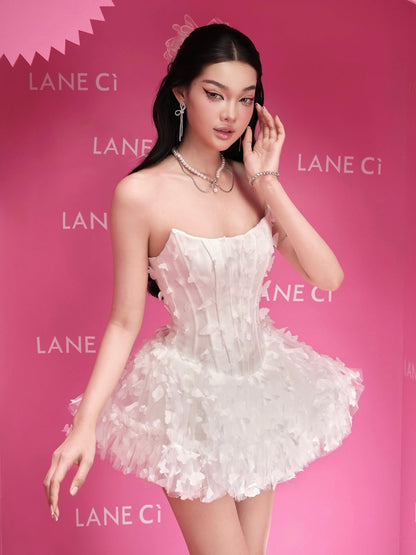 [品牌授权] LANE Cì Swan dress