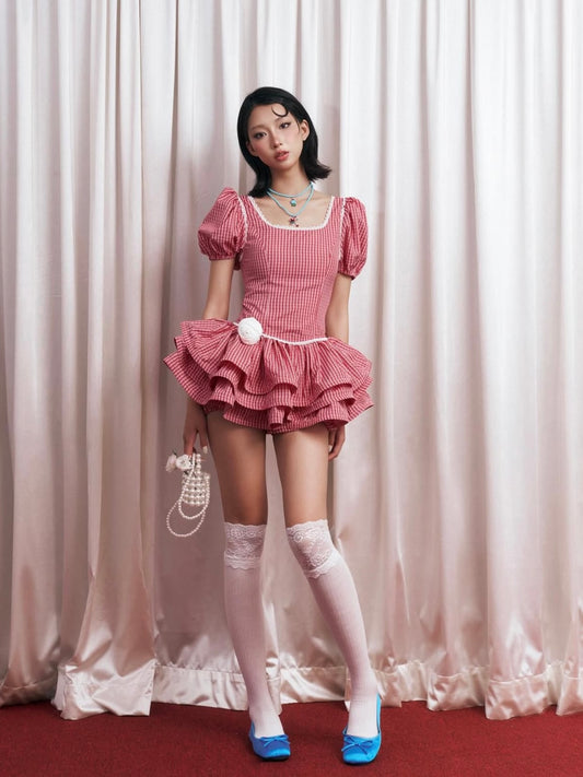 [品牌授权] Chanclub Polka Caro Dress
