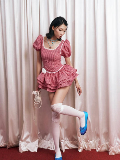 [品牌授权] Chanclub Polka Caro Dress