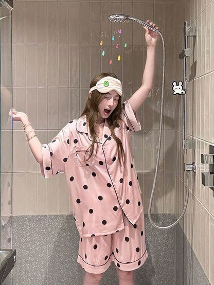 INNA Pink Polka Dot Short Pajama Set