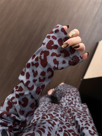 INNA Midnight Leopard Long Pajama Set