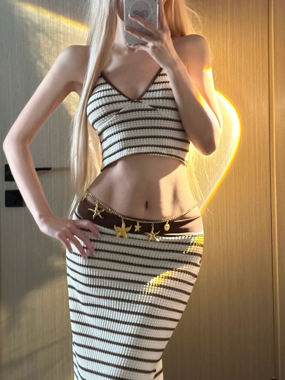 INNA Coastal Stripe 3-Piece Swim Set