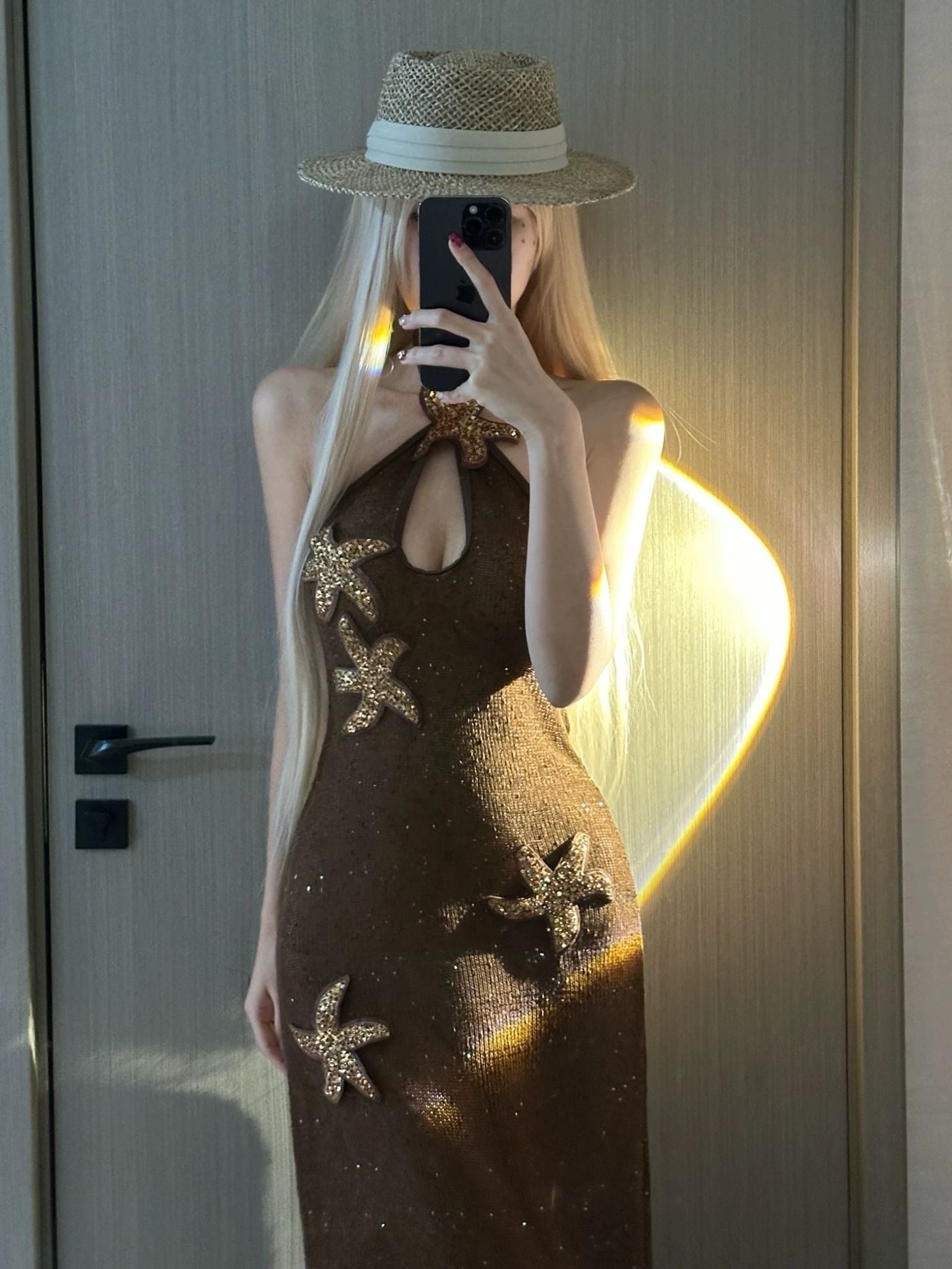 INNA Golden Starfish Resort Dress