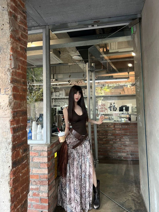 Cocoa Bodycon Drape Dress