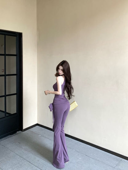 Two-Piece Set in Smoky Plum