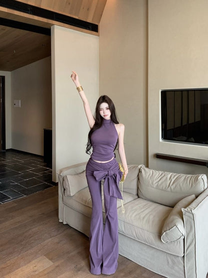 Two-Piece Set in Smoky Plum
