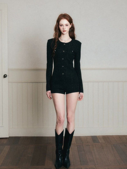 Rebellious Heiress French Tweed Bodysuit
