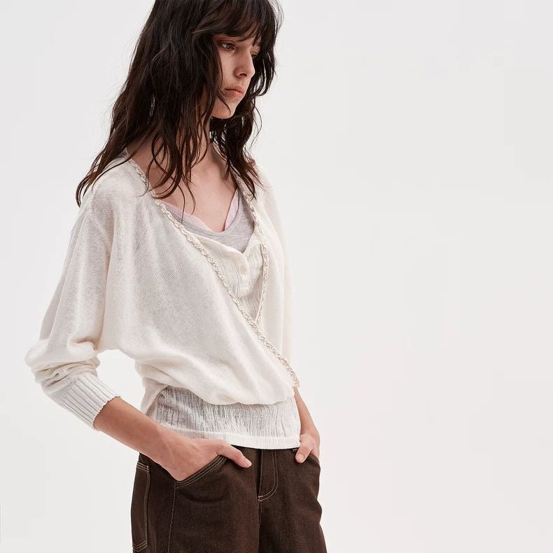 Colorblock Layered Knit Camisole Top