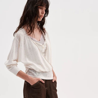 Colorblock Layered Knit Camisole Top