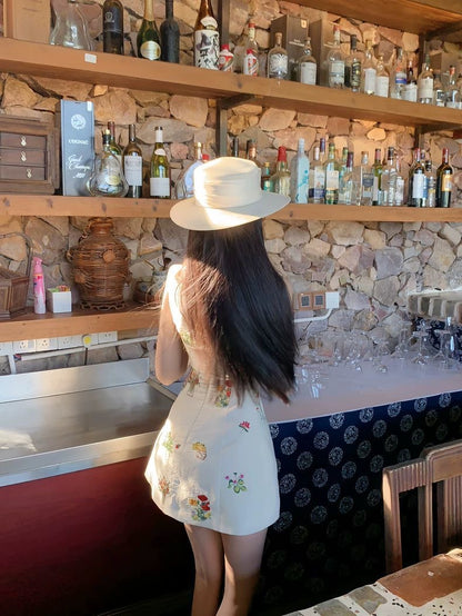 INNA Fleur Embroidered Mini Dress