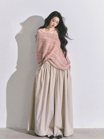 INNA Lila Off-Shoulder Knit Top