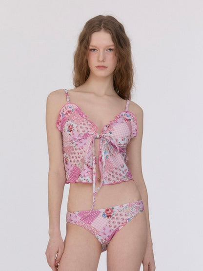 Floral Patchwork Ruffle Set
