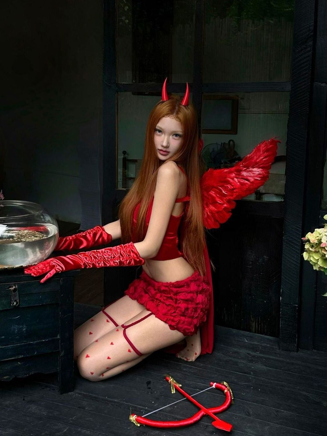 Red Devil Halloween Accessories Set