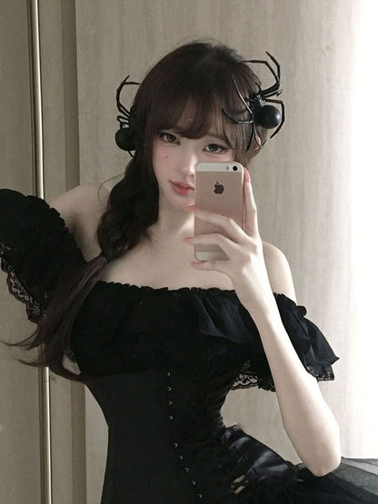 Giant Spider Halloween Hair Clip