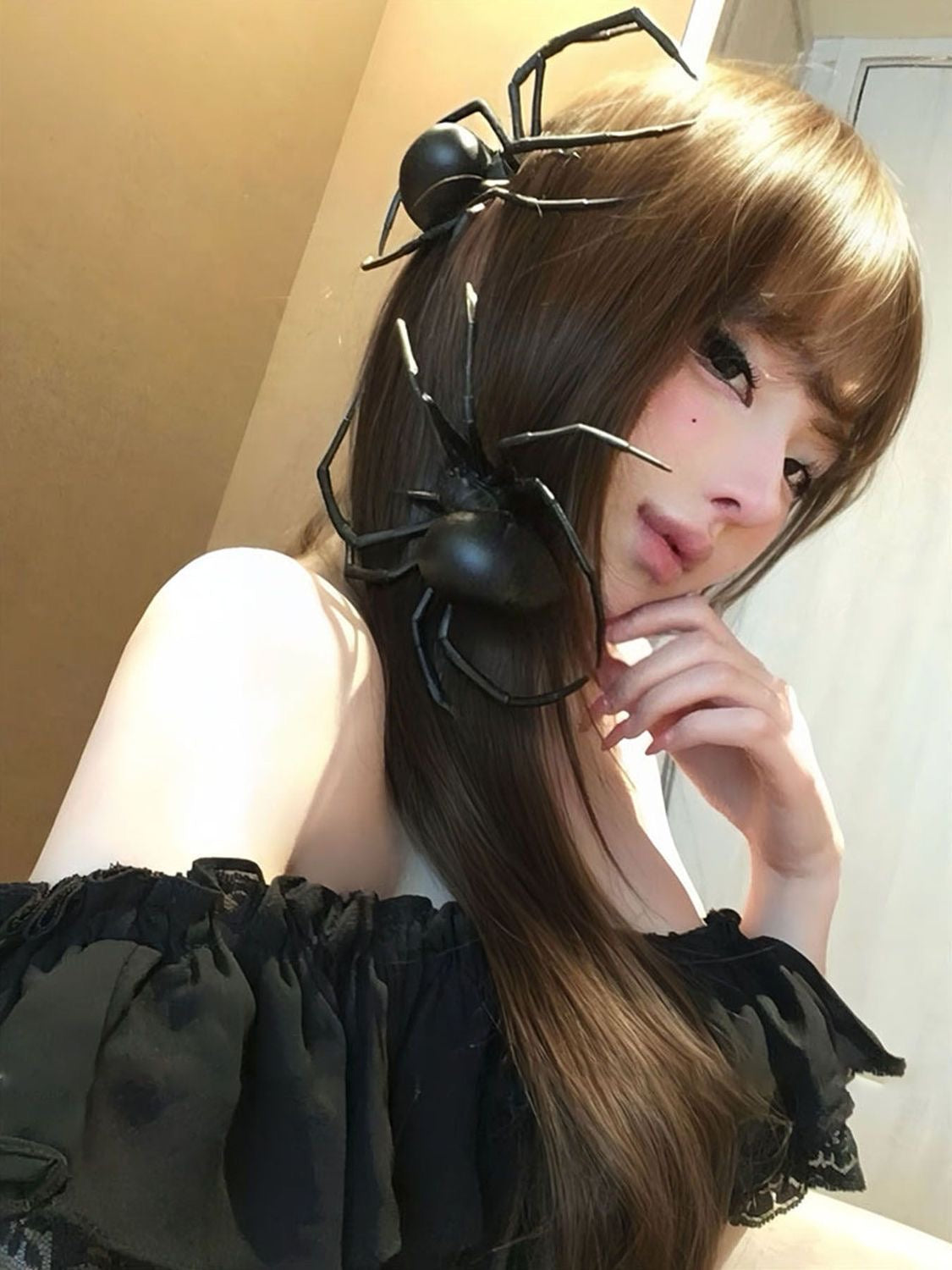 Giant Spider Halloween Hair Clip