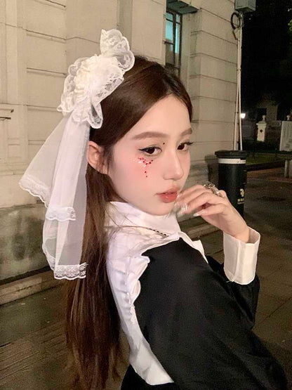 Bloody Rose Halloween Hair Clip