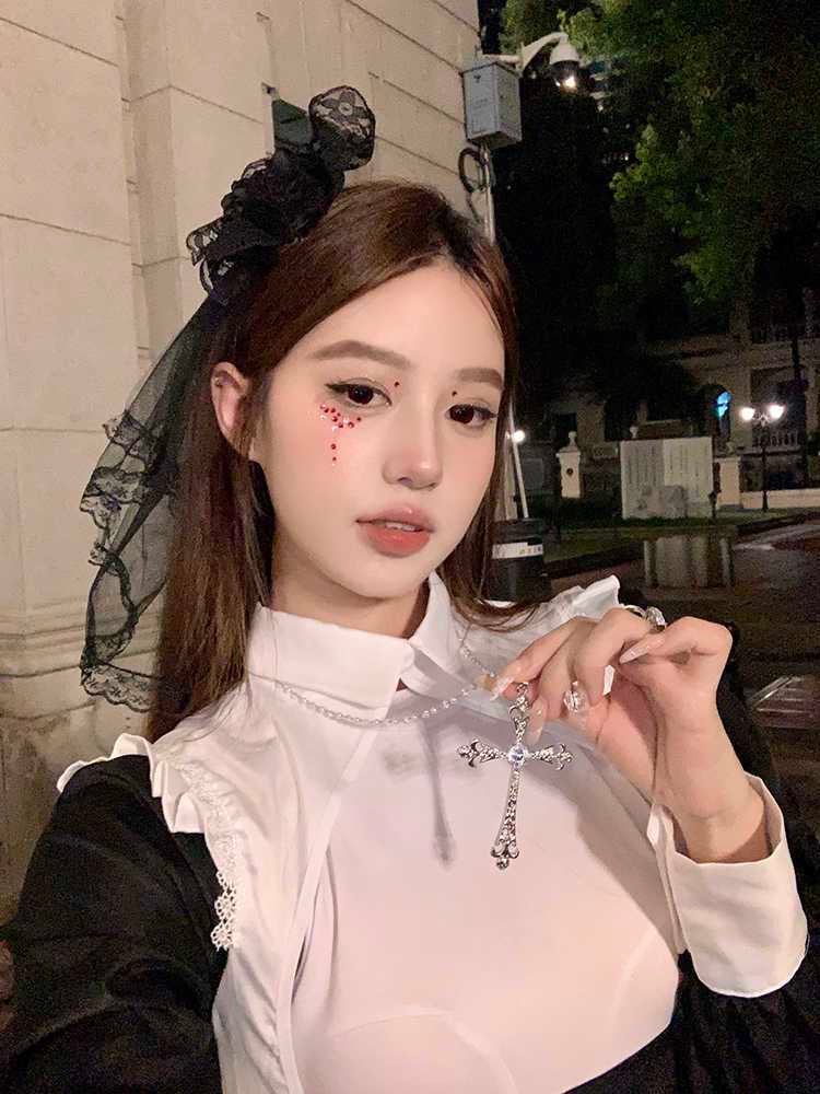 Bloody Rose Halloween Hair Clip