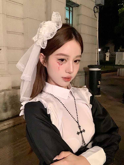 Bloody Rose Halloween Hair Clip