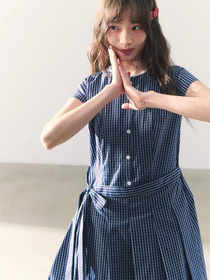 Soft Vintage Gingham Dress