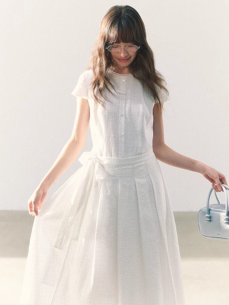 Soft Vintage Gingham Dress