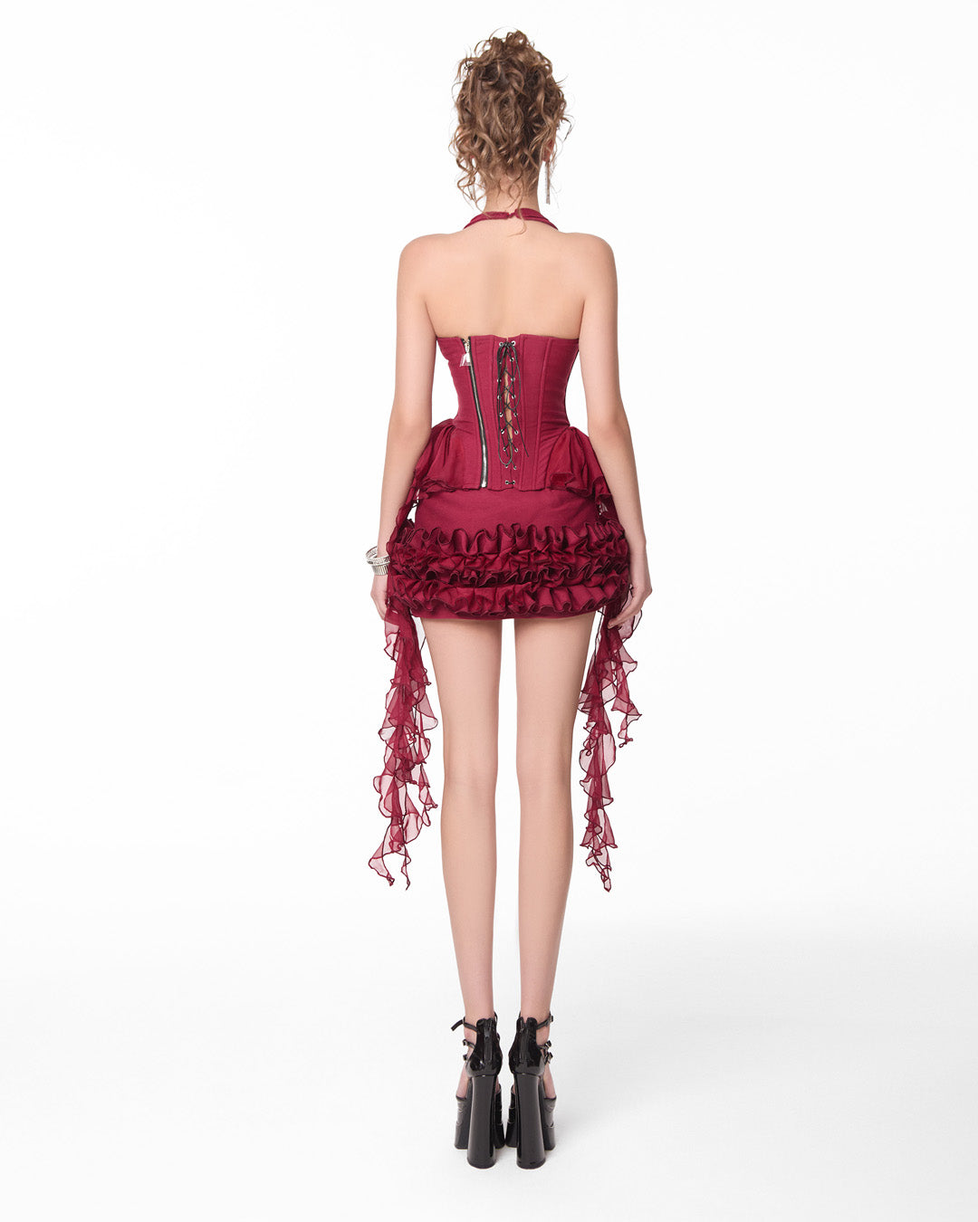 By JENNY Poise Top & Poise Skirt (Red) — By JENNY