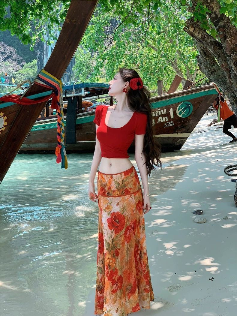 INNA Sunset in Provence Two-Piece Set