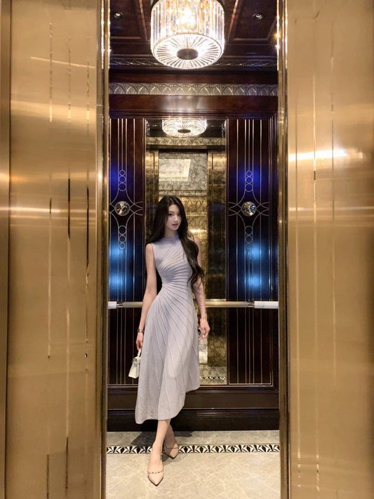 INNA Lavender Reverie Knit Midi Dress