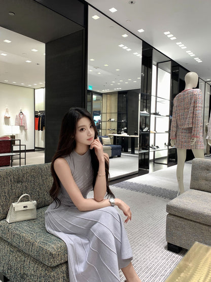 INNA Lavender Reverie Knit Midi Dress