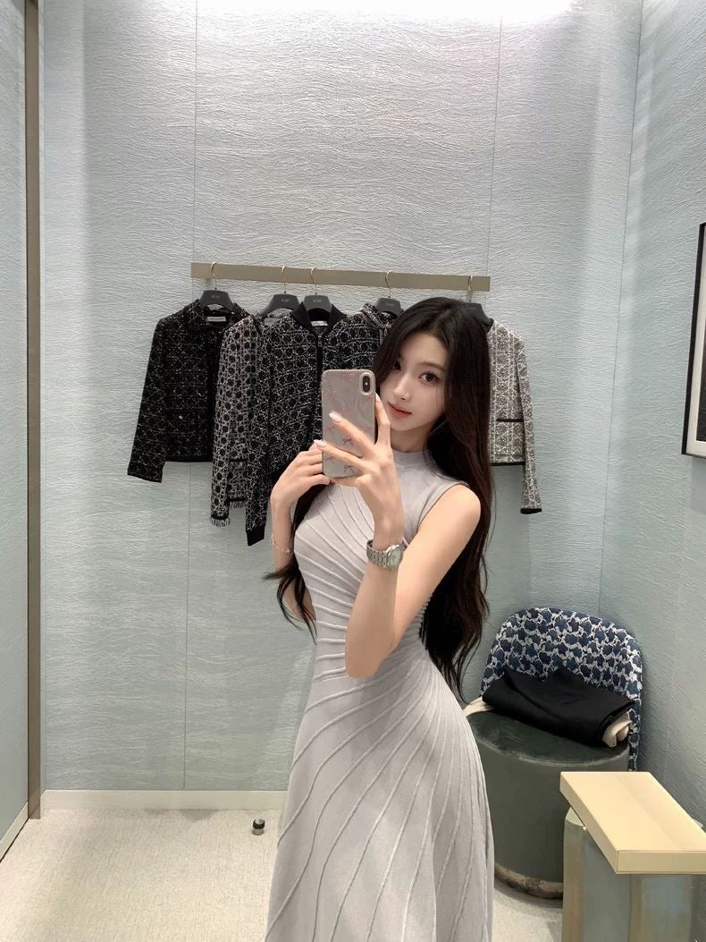 INNA Lavender Reverie Knit Midi Dress
