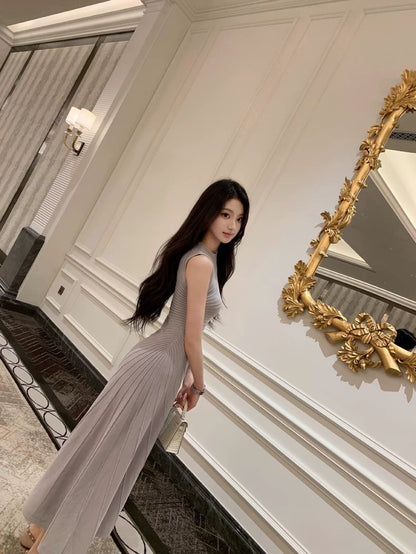 INNA Lavender Reverie Knit Midi Dress