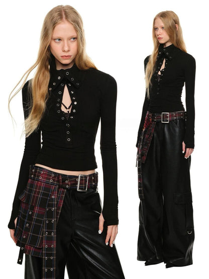 Shield Collar Top