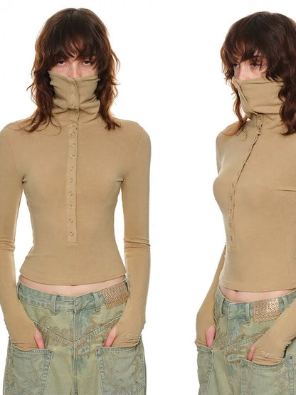 Shield Collar Top