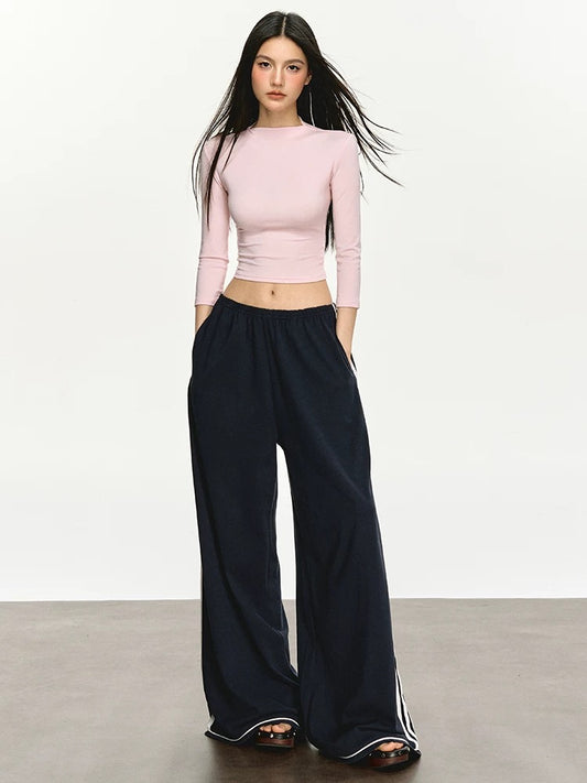 Vintage Y2K Pink Top & Cargo Pants Set – Streetwear Utility Chic
