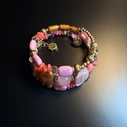 INNA Cherry Sorbet Beaded Charm Bracelet