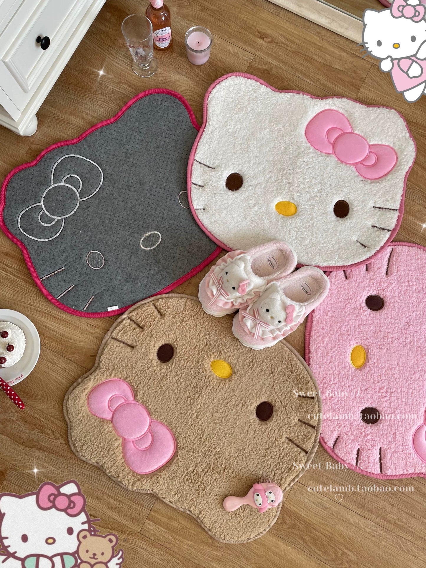 HELLO KITTY Multicolour Carpet