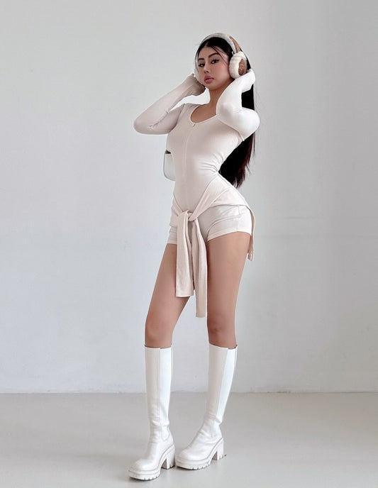 Nüde Bodysuit With Waist Tie