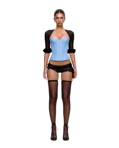Bupbes Clarke Jacket & Cameron Corset & Pela Shorts