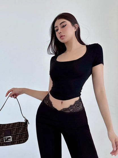 Nüde U-neck Fitted Tee