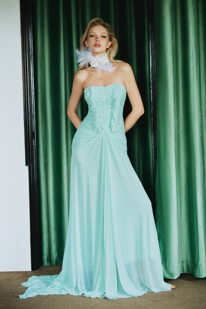 CICI ABIGAIL Bustier Maxi Dress