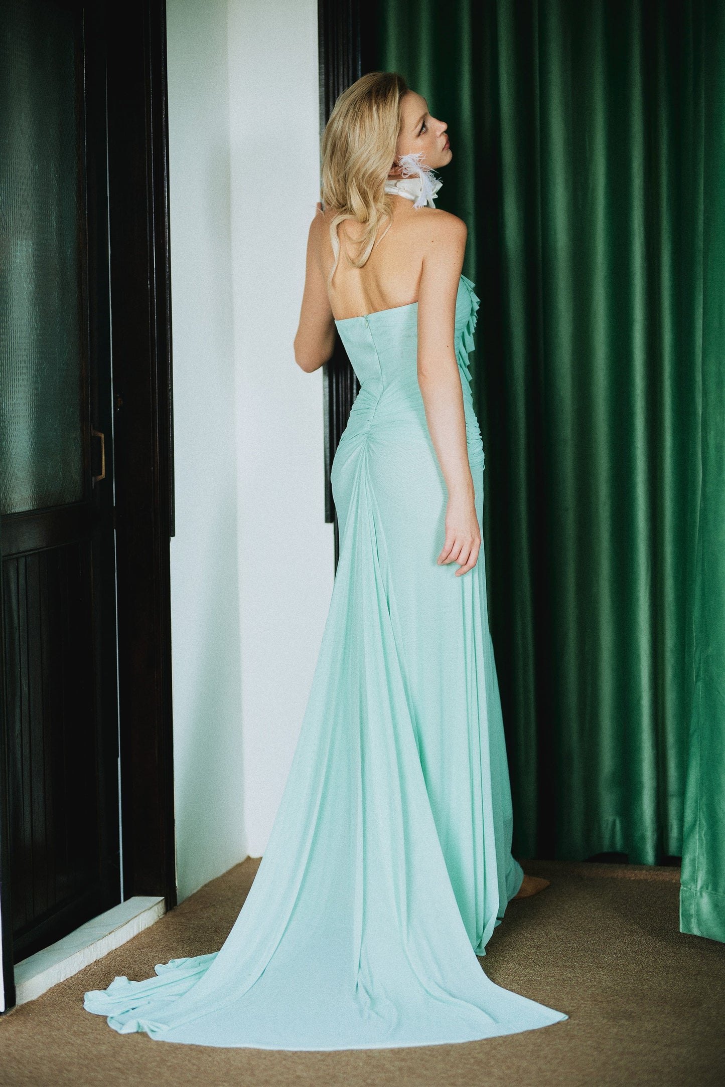 CICI ABIGAIL Bustier Maxi Dress