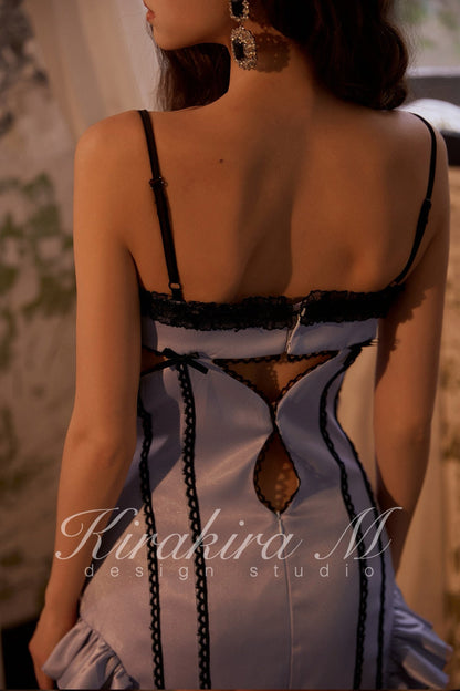 KIRAKIRA M Purple Court Mini Dress