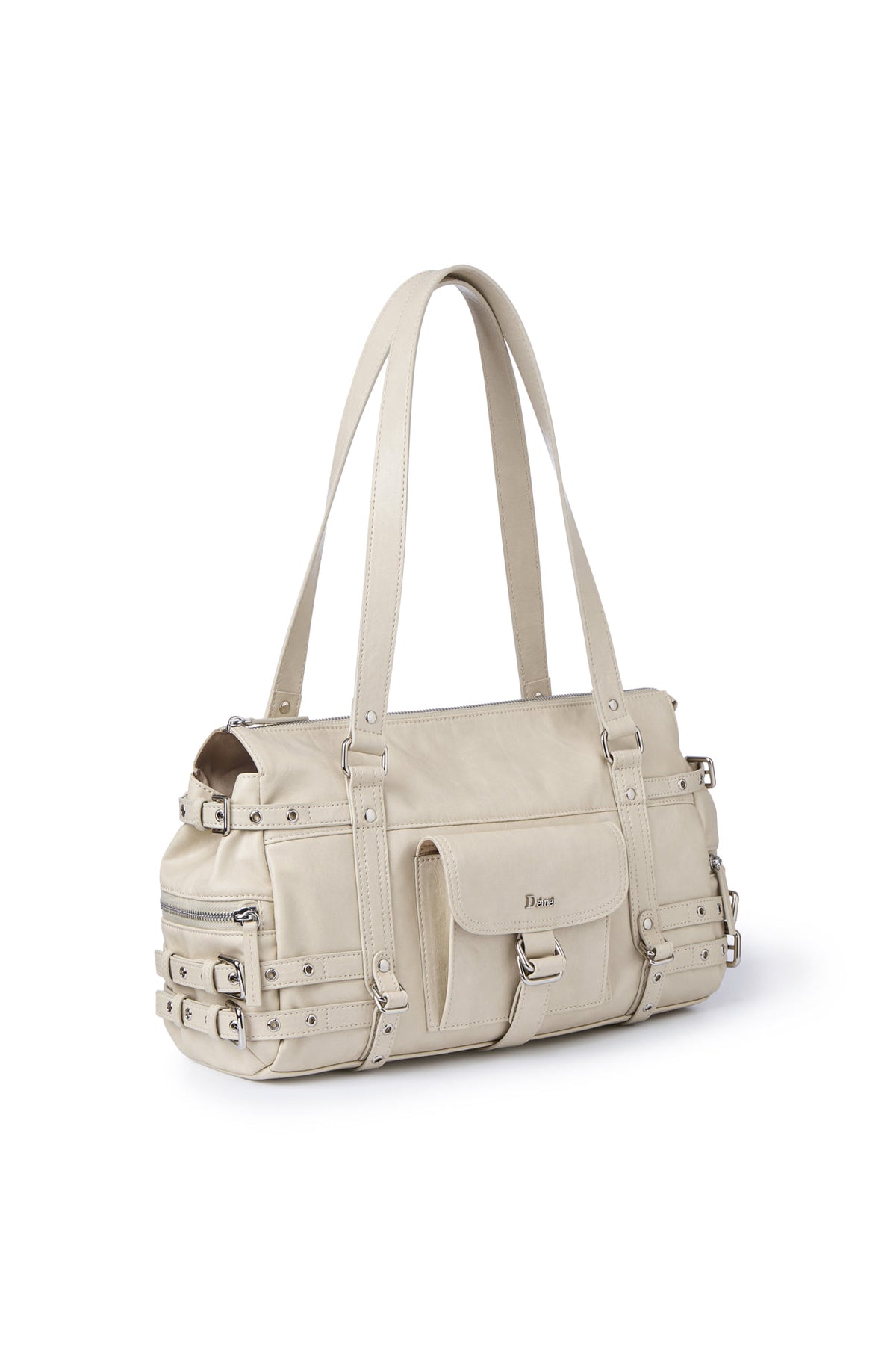BELTED POCKET SHOULDER BAG IN BEIGE — image 3
