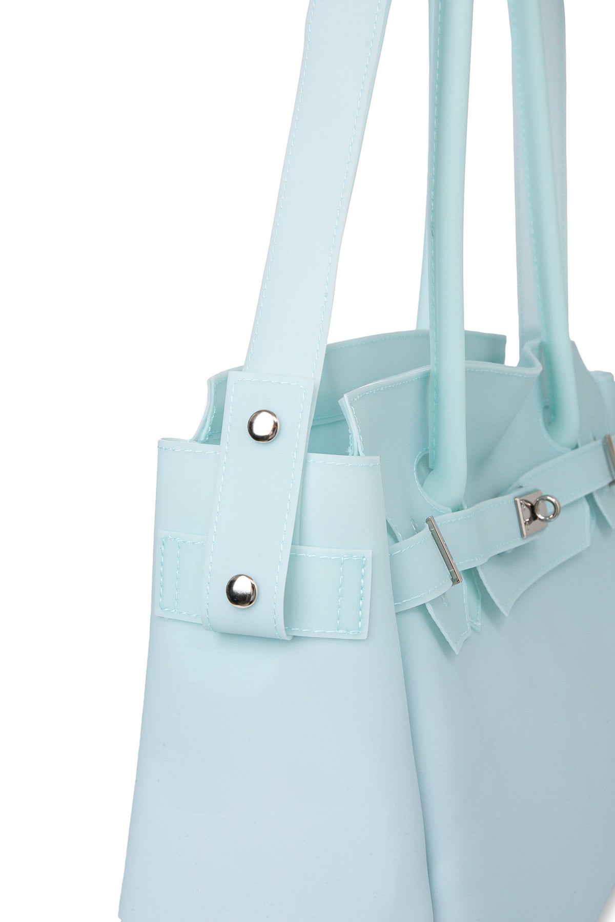 FREE CARD WALLET INCLUDED — JELLY TWO-WAY BIG BAG IN ICE BLUE — image 9
