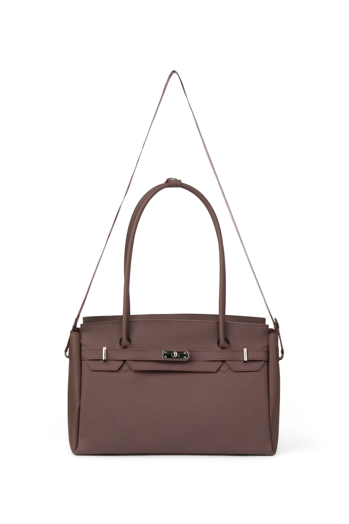 FREE CARD WALLET INCLUDED — JELLY TWO-WAY BIG BAG IN BROWN — image 5