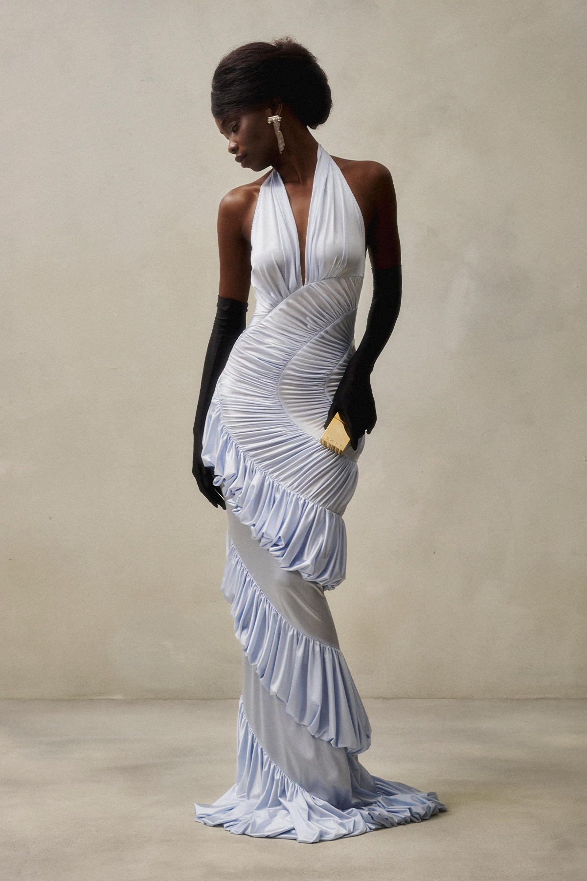 DATT AMMONITE GOWN-light blue product image