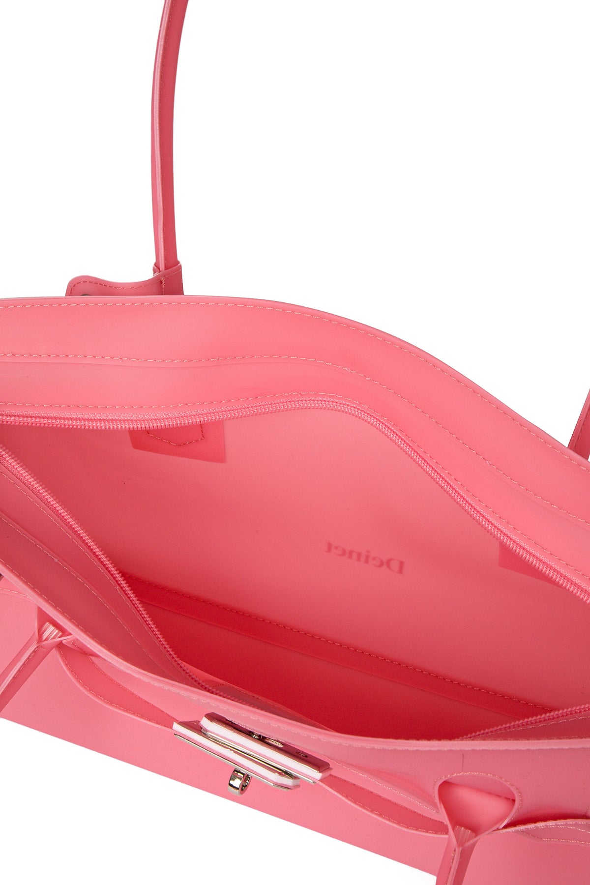 FREE CARD WALLET INCLUDED — JELLY TWO-WAY BAG IN CORAL — image 11