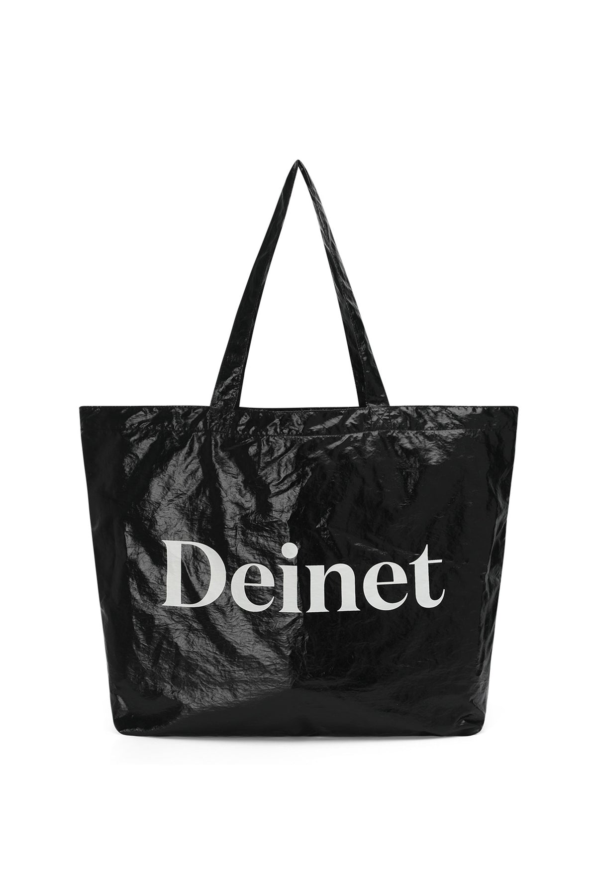 ESSENTIAL LOGO SHOULDER BIG BAG IN BLACK — image 1