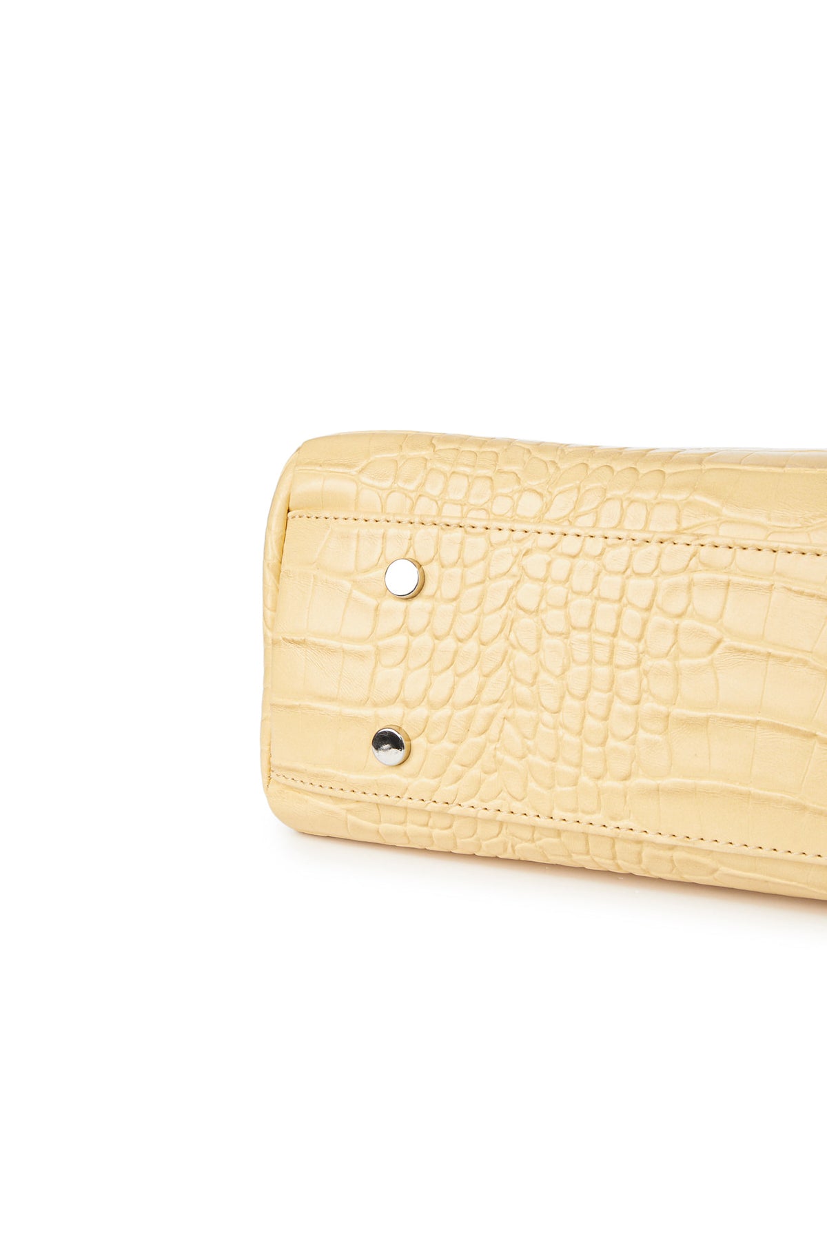 CROCODILE PATTERN TWO-WAY BAG IN BUTTER — image 10